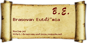 Brasovan Eutímia névjegykártya